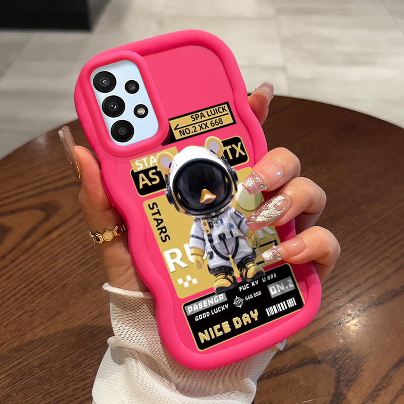 Casing Untuk Samsung A23 4G A23 5G F23 5G M23 5G Case Casing Mesin bebek kecil pola HP Cesing lunak 