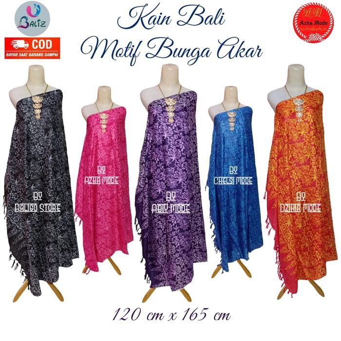 Kain Bali Pantai/Kain Bali Motif Bunga Akar/Kain Bali Halus & Lembut