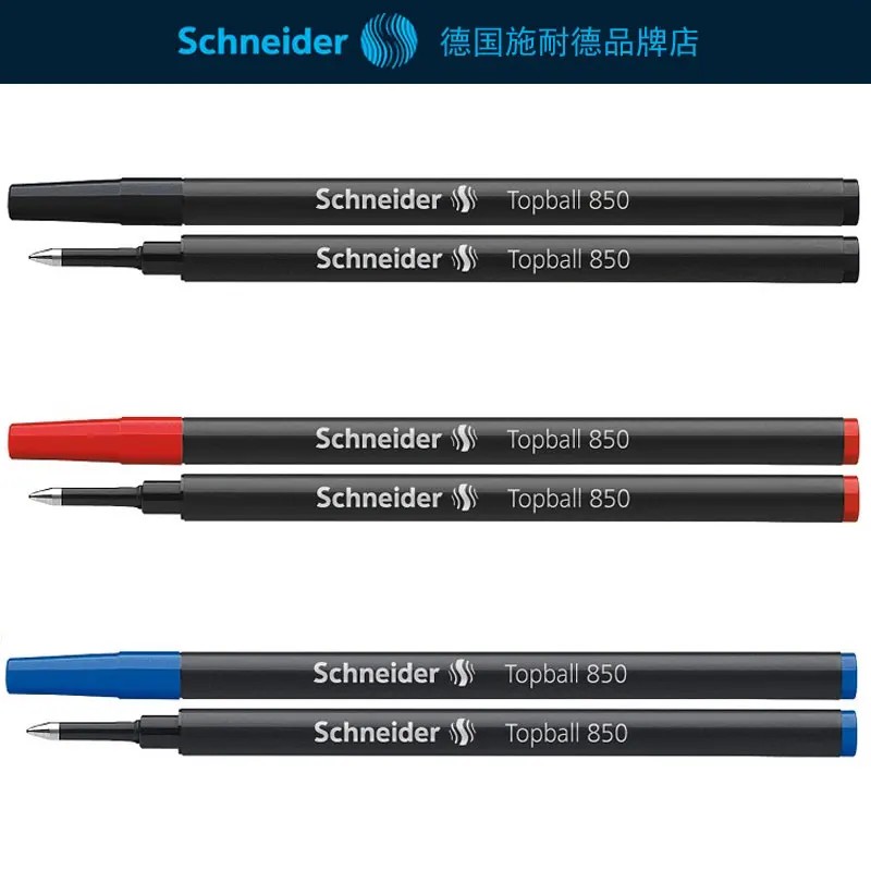 Schneider Topball 850 0.5mm refills Gel penApplicable classic pen core School Office Supplies