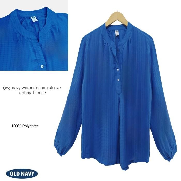 Blouse wanita old navy tangan panjang motif bunga