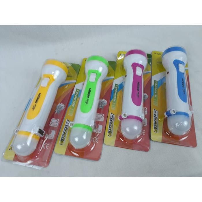 Senter LED murah M2000 LED flashlight mr-762dl rechargeable