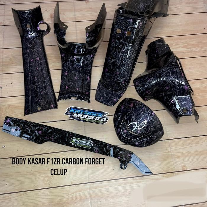 ORIGINAL BODY KASAR FIZ R / F1ZR VEGA LAMA CARBON BODY MOTOR FIZ R CARBON CELUP WFORD BIRU ,VISOR
