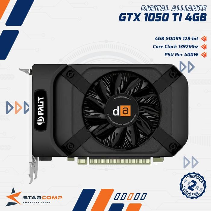 Digital Alliance GeForce GTX 1050 Ti 4GB GDDR5 128Bit 1050tI