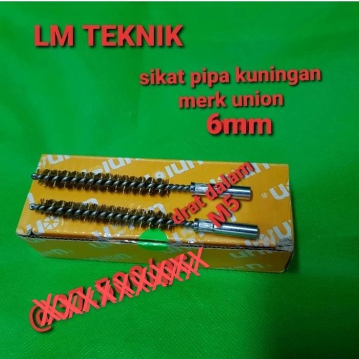 SIKAT PIPA KUNINGAN 6MM / UNION SIKAT PIPA