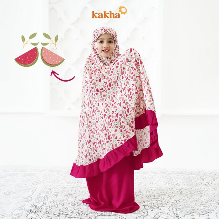 tci0- Kakha - Mukena Anak Aqsa Series (1-9 Tahun) / Mukena Couple Ibu Anak / Mukena Rayon /
