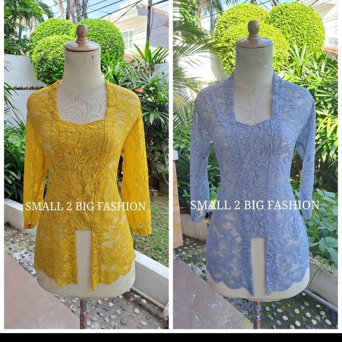 ASLI kebaya kutubaru brukat / kebaya kutu baru brokat / kebaya putih gold READY STOCK