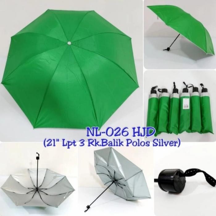 payung polos warna lipat 3 grosir