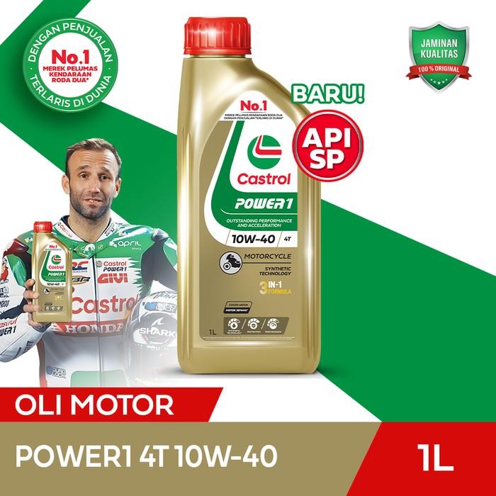 ys7r- Oli Mesin Motor Castrol Power1 4T 10W-40 (1L)