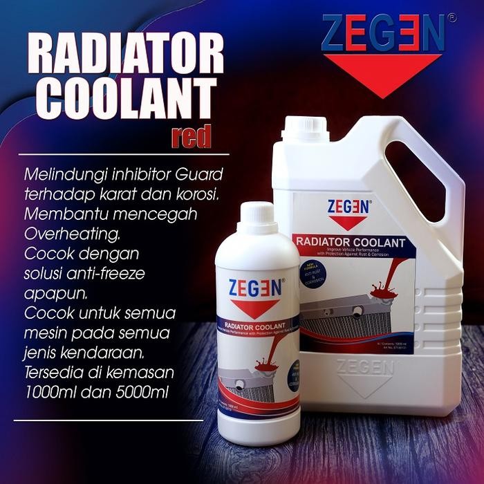 Zegen Radiator Coolant Air Radiator Cairan Pendingin Mesin Mobil & Motor Kualitas Jerman 5 & 1 Liter