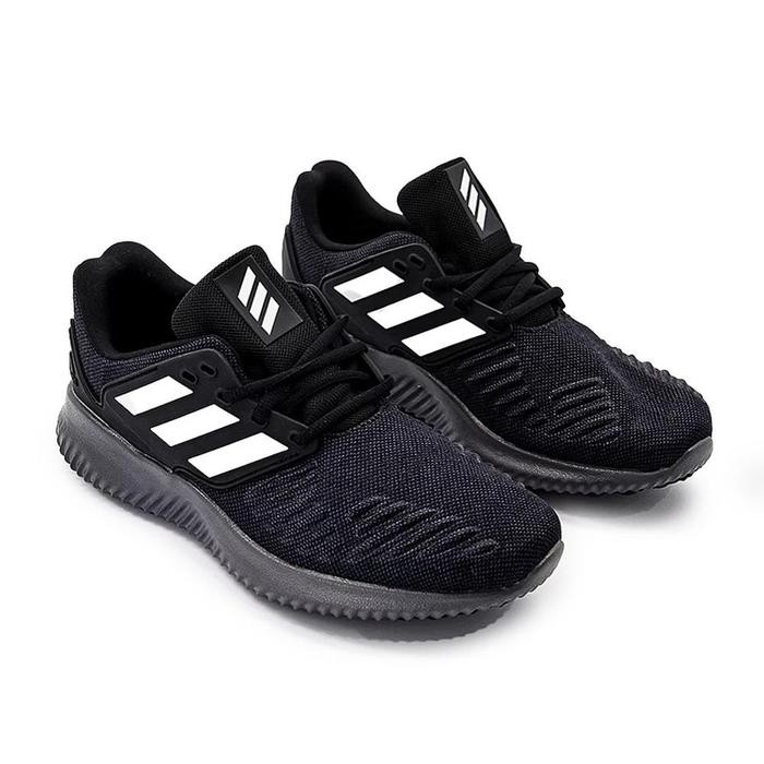STOK TERBATAS  SEPATU RUNNING PRIA ADIDAS ALPHABOUNCE RC 2 BLACK ORIGINAL BIG SIZE 46 47 48