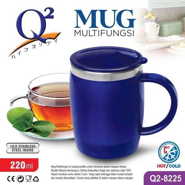 BelanjaHemARt- Gelas Thermos Vacuum Mug Kopi Termos Stainless 220 Ml Q2 8255