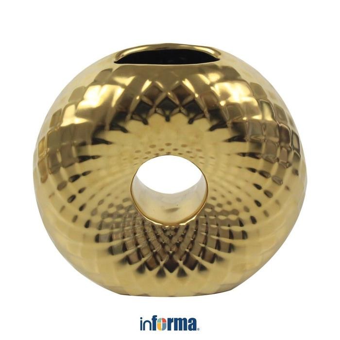 Stok Baru INFORMA VAS KERAMIK DONATELA - GOLD
