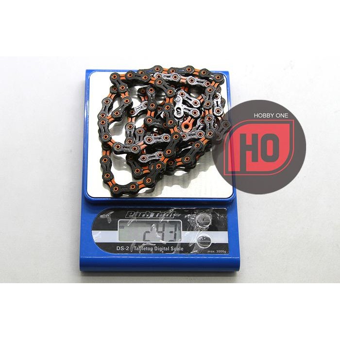 KMC DLC 11 ORANGE 118L CHAIN - RANTAI 11 SPEED RB MTB GRAVEL