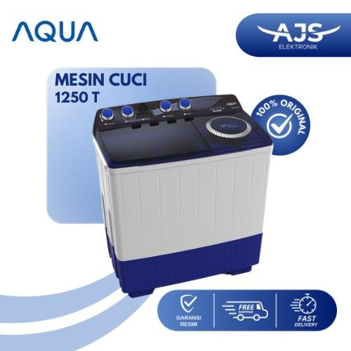 Mesin Cuci Aqua QW 1250 XT / Mesin Cuci 2 Tabung 12 Kg