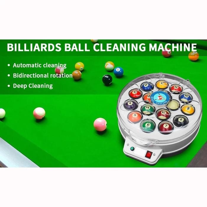 Mesin Cuci Bola Billiard 1set Otomatis 16 Bola Alat Pembersih Bola Billiard Generasi 4