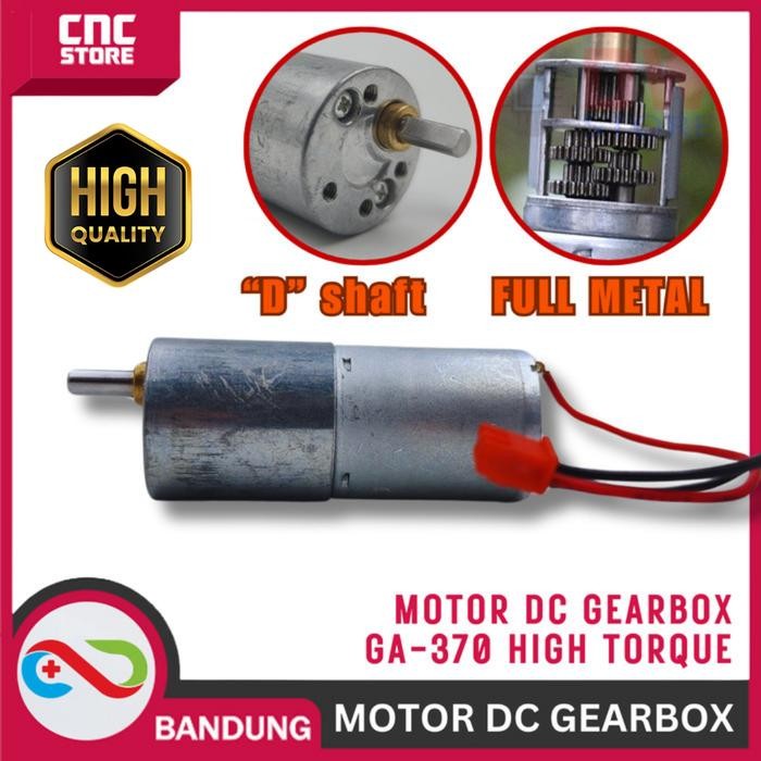 GEARBOX MOTOR DC GEAR BOX HIGH TORQUE DC MOTOR 3V-24V 25 GA-370 RS 370 DINAMO DC MOTOR