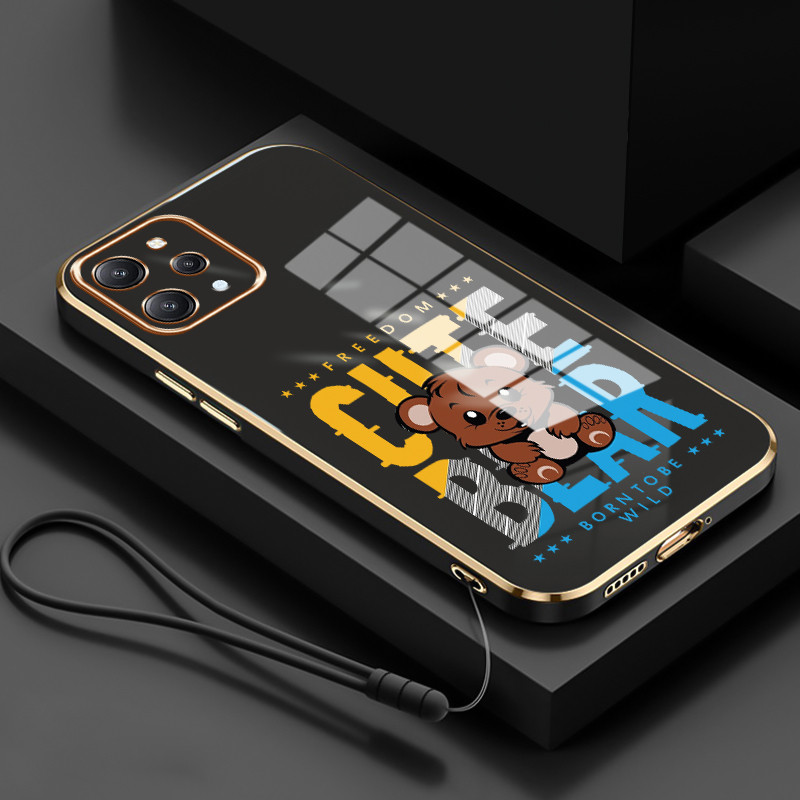 Casing Untuk Xiaomi Redmi 12 12C 11A Note 12R 5G POCO M6 Pro 5G C55 Case Casing HP Softcase Tali gan