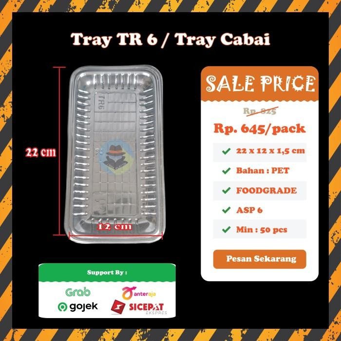 DISKON (DUS) Tray Mika Sayur Plastik TR 6 Tray Cabe Tray Daging Asparagus READY STOCK