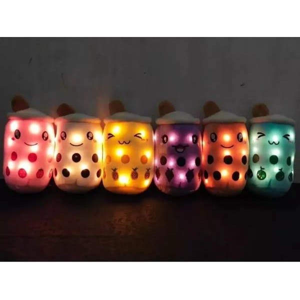 boneka boba led milk tea / boneka boba jumbo led / bobs led