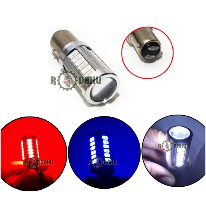 LAMPU REM MOTOR LAMPU STOP LED SMD 33 TITIK 33 MATA LENSA PROEYKTOR SOKET BAYONET