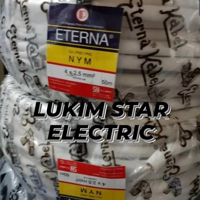 Kabel Nym 4X2,5Mm Eterna/Kabel Kawat Eterna Nym 4X2,5Mm 50M/50Meter