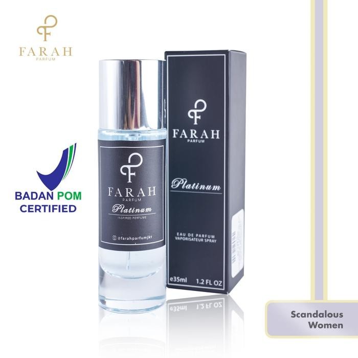 Farah Parfum Scandalous Women - Platinum - Parfum Wanita
