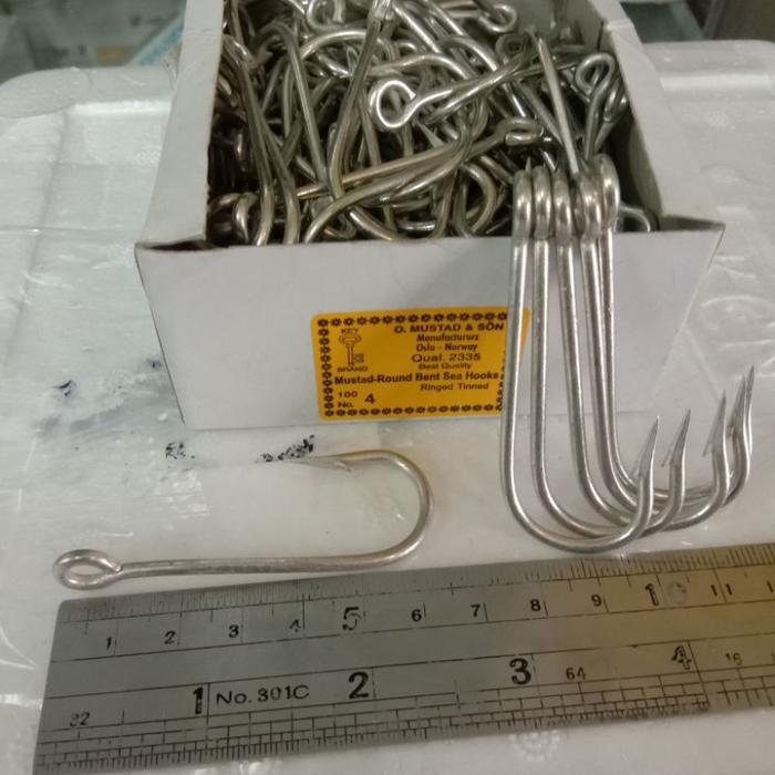 KAIL PANCING MUSTAD 2335 NO 1.3.4.5 MATA KAIL MATA PANCING KAIL IKAN