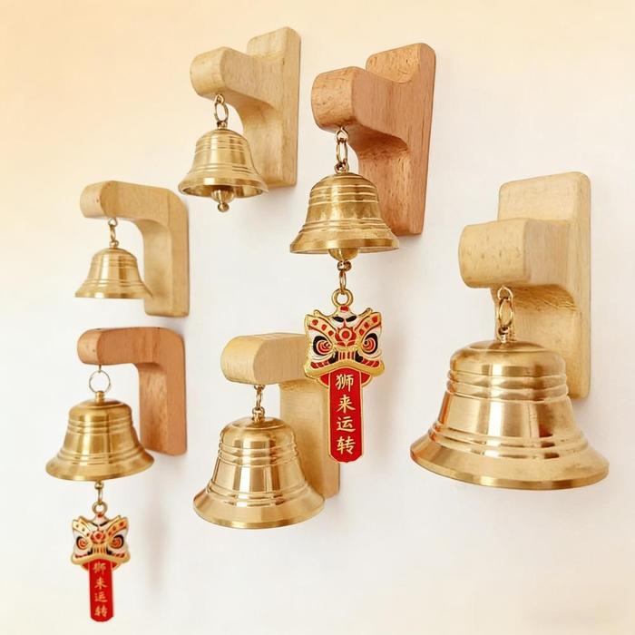 Bel Pintu Lonceng Pintu Kuningan Bel Pintu Kenari Magnetic Wind Chimes Bel Dekorasi Pintu Buka Bel