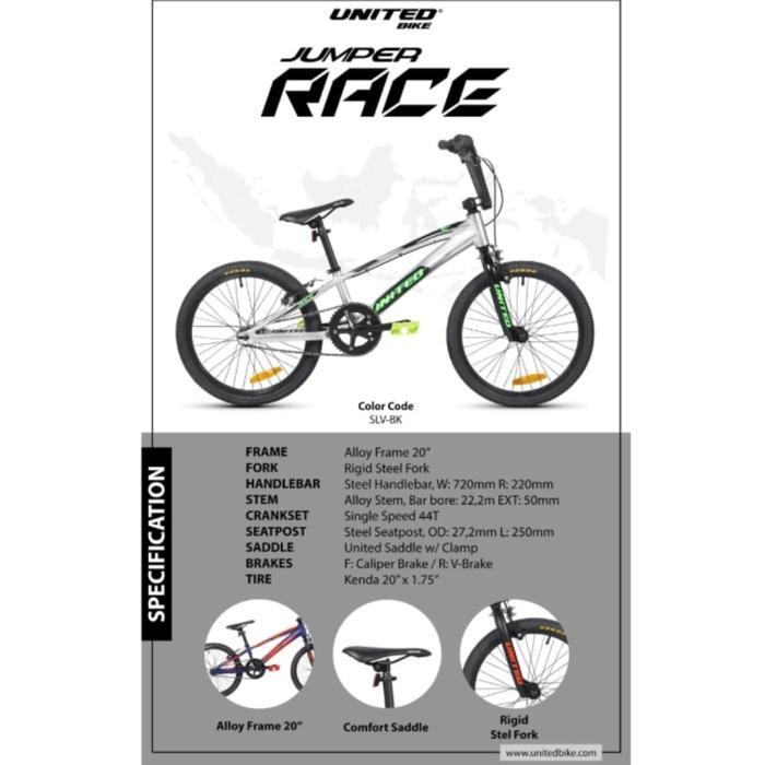 Sepeda Bmx 20 United Jumper Jump Race Alloy Alumunium