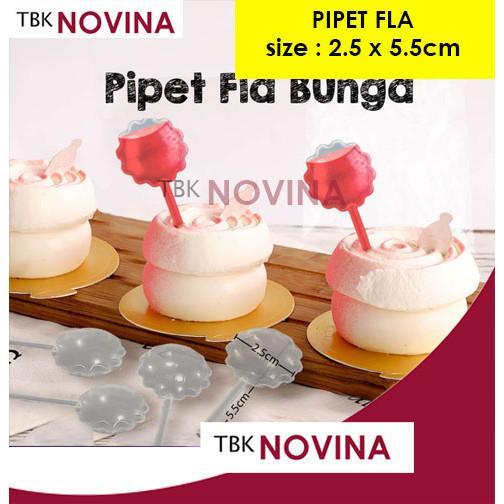 [50Pcs] PIPET FLA / PIPET PLASTIK / Dekorasi Kue