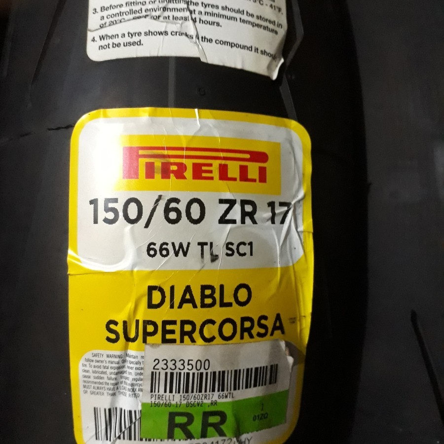 BAN PIRELLI DIABLO SUPERCORSA 150/60 ZR 17