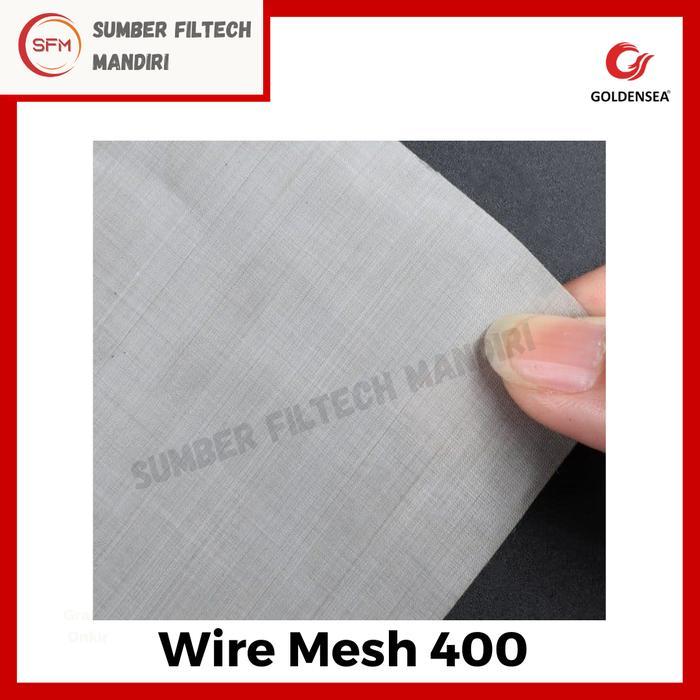 Goldensea Wire Mesh Saringan SS316 #400 Stainless Steel - Mesh 400, 1 Meter