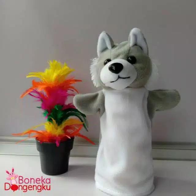 boneka / Hand Puppet / Karakter Serigala Lucu unik