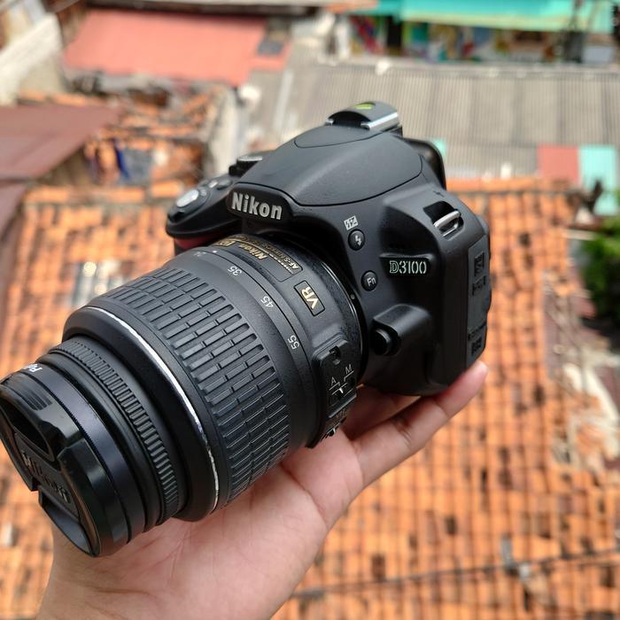 Kamera dslr nikon D3100 kit 18-55 dx second