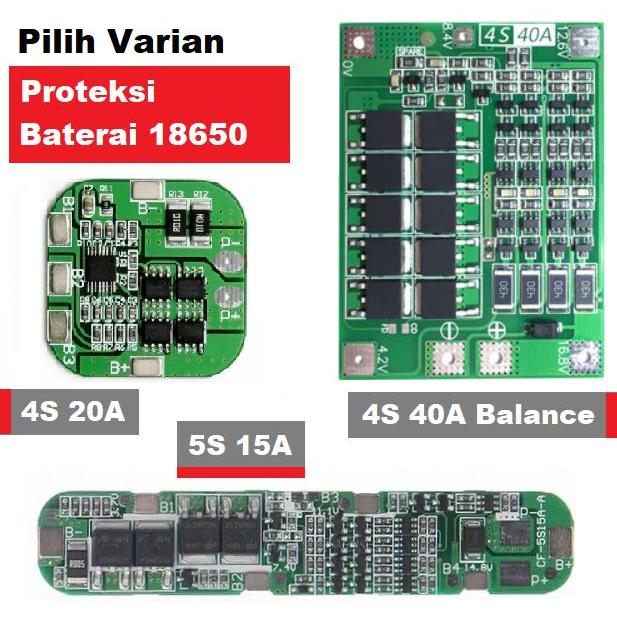 Modul Proteksi Baterai 18650 Battery Protection Module Bms 4S 5S