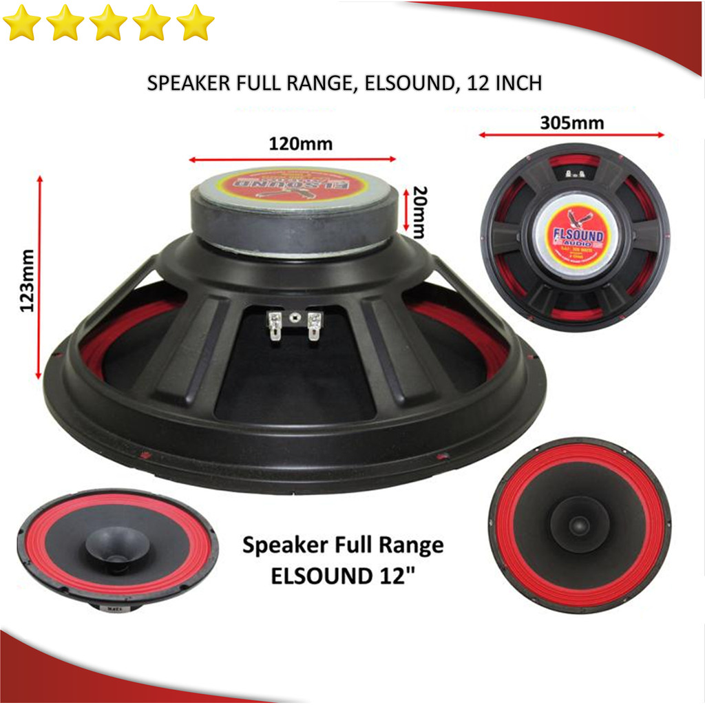 Speaker fullrange Elsound 12 inch original