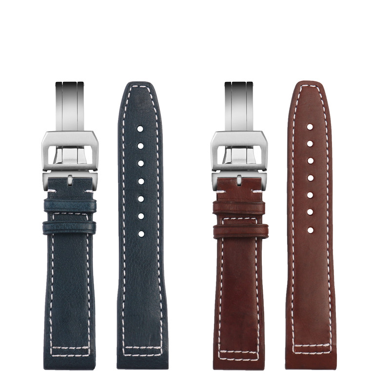 Retro Fashion Watch Chain for IWC Pilot Series Little Prince Mark 1718 Quick Release Calfskin Watch