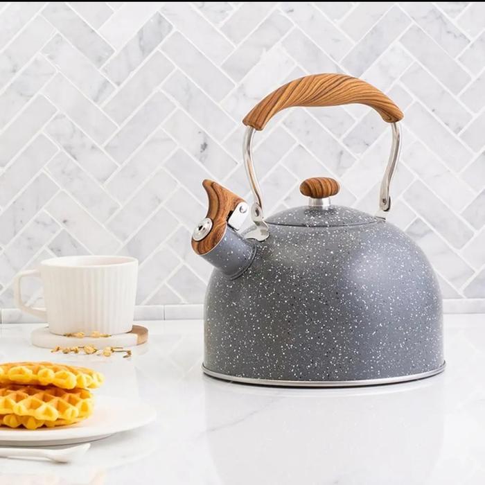 Teko Siul Stainless Steel 2.5 Liter Ruyihoff Estetik Anti Karat Terlaris