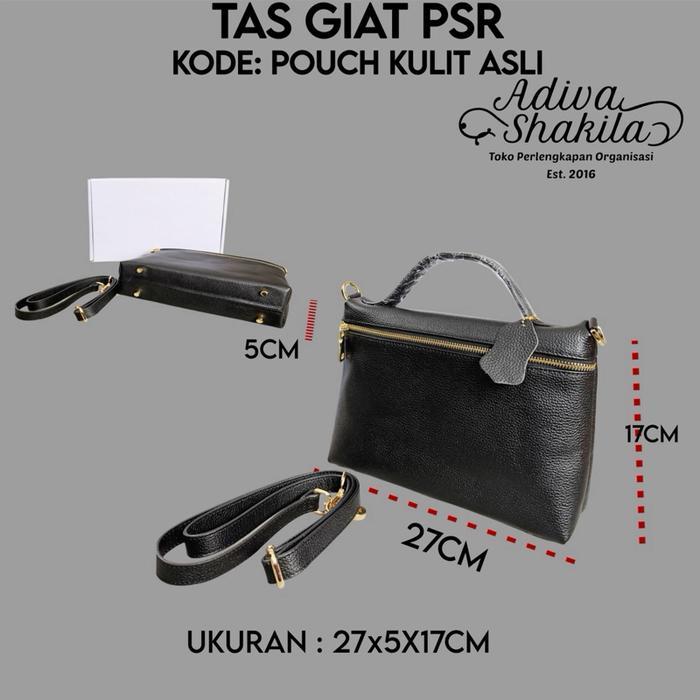 TAS POUCH KULIT ASLI UNTUK BHAYANGKARI PERSIT PIA IKKT JALASENASTRI DHARMANITA