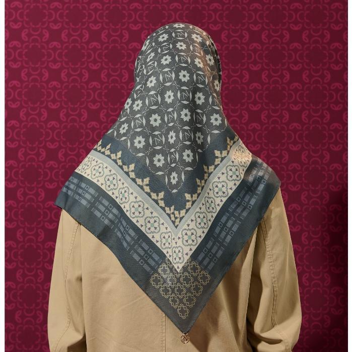 [INCLUDE HARD BOX] ZM Zaskia Mecca - Irama Scarf Tasdia Voil Hijab Motif - Harmoni Series | Square S