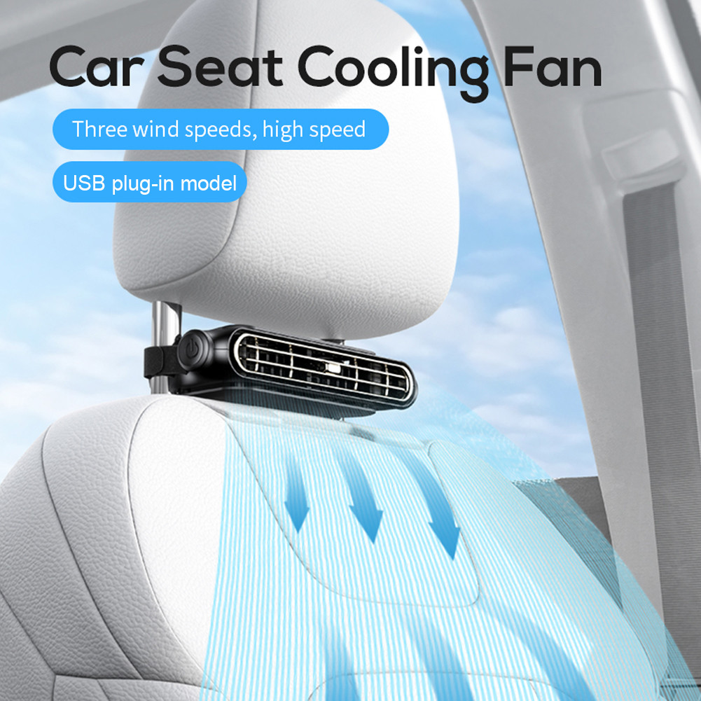 Portable Car Seat Cooling Fan Air Conditioner Fan Car Rear Backrest Air Cooler Car Rear Backrest