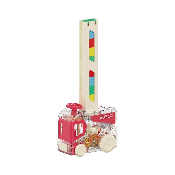 Kiddy Fun Set Domino Car - Merah Toy Kids Toy Koleksi Mainan Anak Permainan Bongkar Pasang