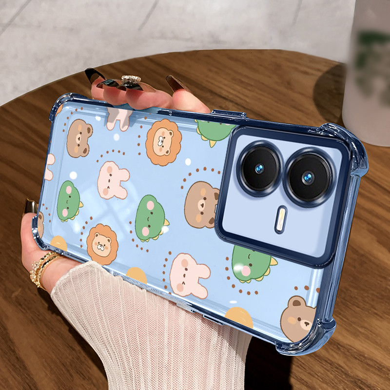 Casing Hp untuk VIVO Y22 Y22s Case Dinosaurus yang imut Kasing gaya Limited Cesing Airbag Kesing Sil