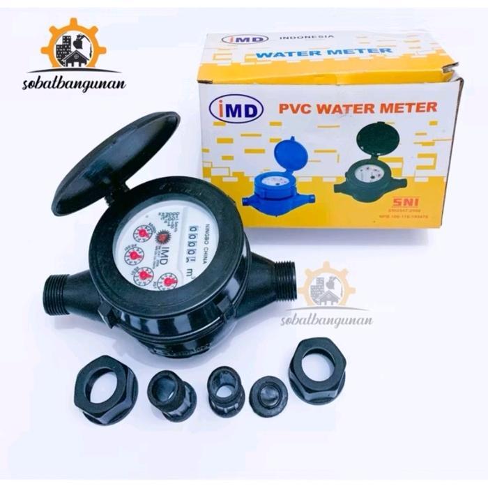 Meteran Air PVC 1/2 Merk IMD / Meteran IMD / Meteran Air PDAM PAM / PVC Water Meter