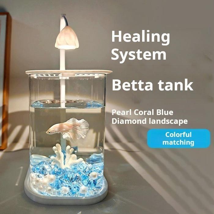 Merapi.Suco9 - Aquarium Mini Fullset Led/Aquarium Mini/Aquarium /Aquarium Minimalis Fullset/Mini