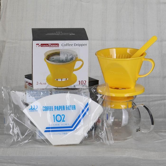 

TIAMO SERVER HG2201 + TIAMO DRIPPER 102 + FILTER 40PCS