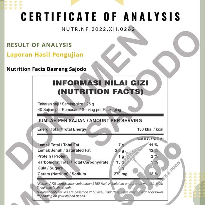 

SAJODO - BASRENG ORIGINAL DAUN JERUK 1 KG