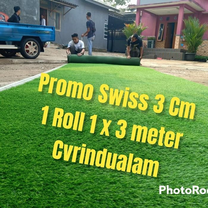 karpet rumput sintetis swis 3cm 1m x 6m
