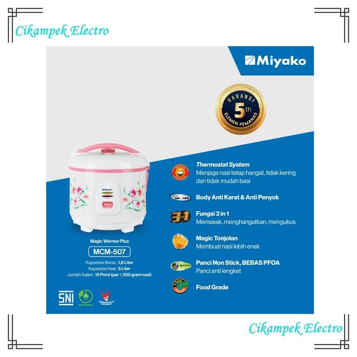 Magic Com Miyako Mcm507 / Mcm 507 ( 1,8 Liter )