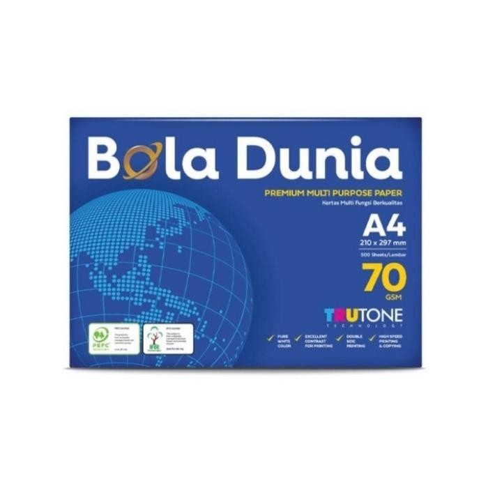 

NEW PRODUK KERTAS HVS BOLA DUNIA A4 70 GRAM WARUNG ARA67